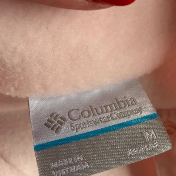 Women's Pink Fleece Sweater (Columbia Sportswear) - Picture 7 of 8